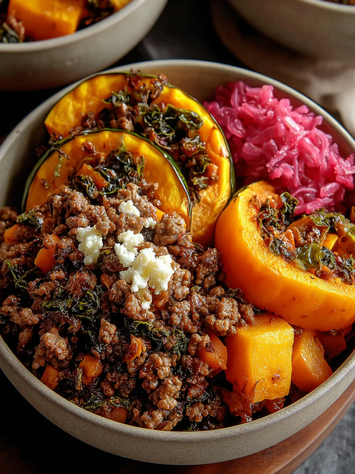 Savory Ground Beef and Butternut Squash Bowls Recipe First Image