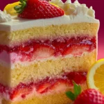 Strawberry Lemonade Cake Layers First Image