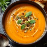 Roasted Italian Sweet Potato Soup First Image