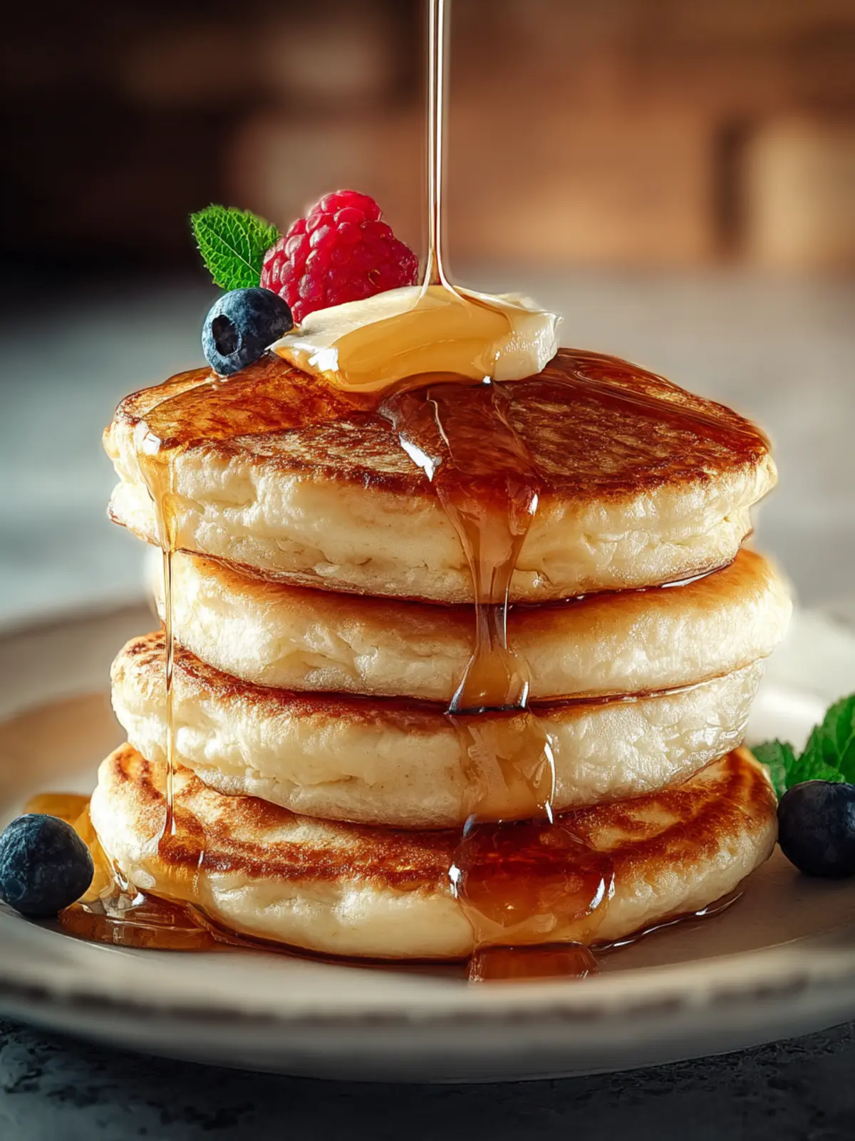 Fluffy Cottage Cheese Pancakes: Indulgent Breakfast Bliss
