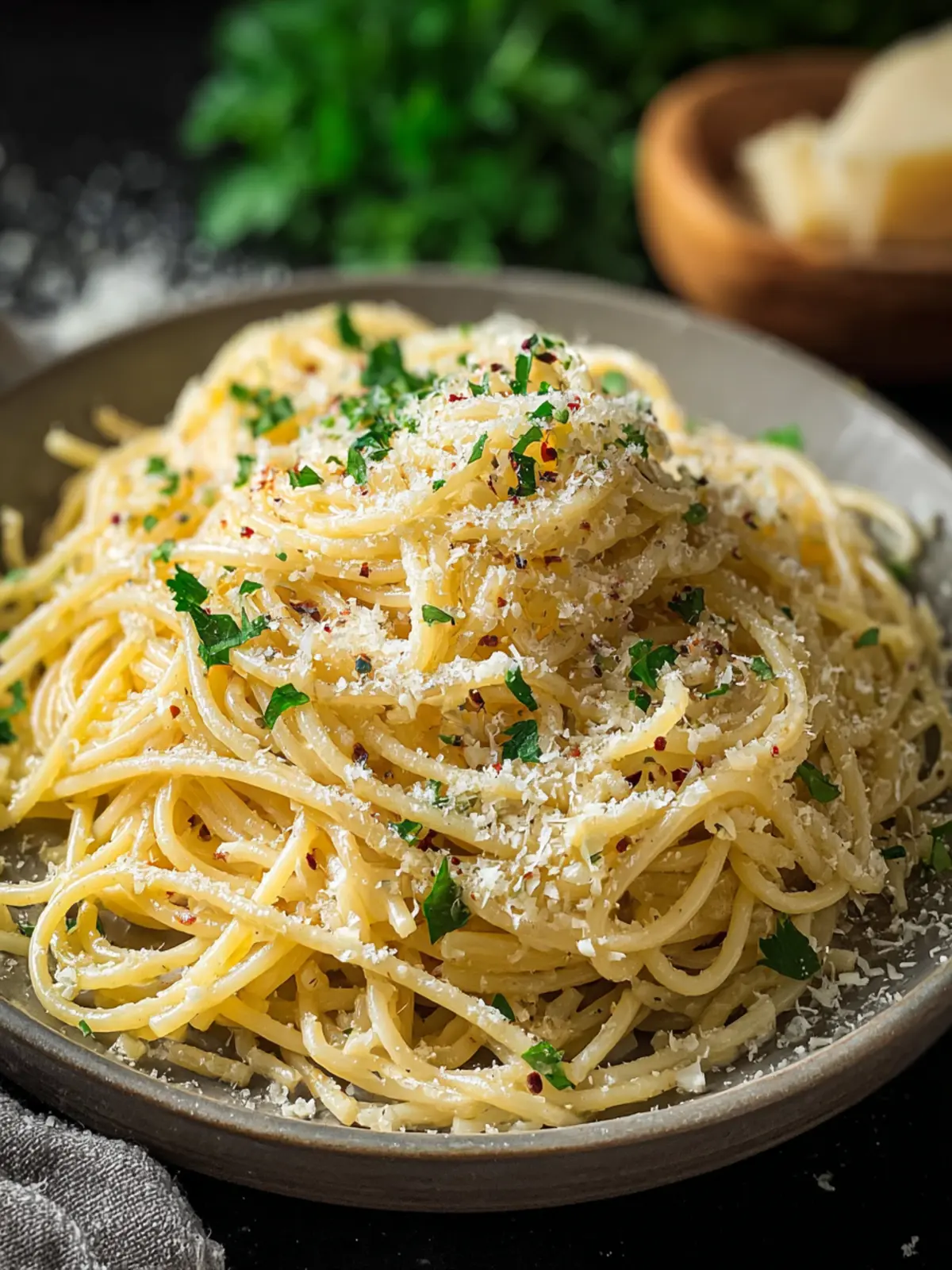 Irresistible Creamy Garlic Parmesan Spaghetti Recipe First Image