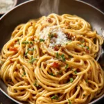 Sticky Honey Garlic Pasta First Image