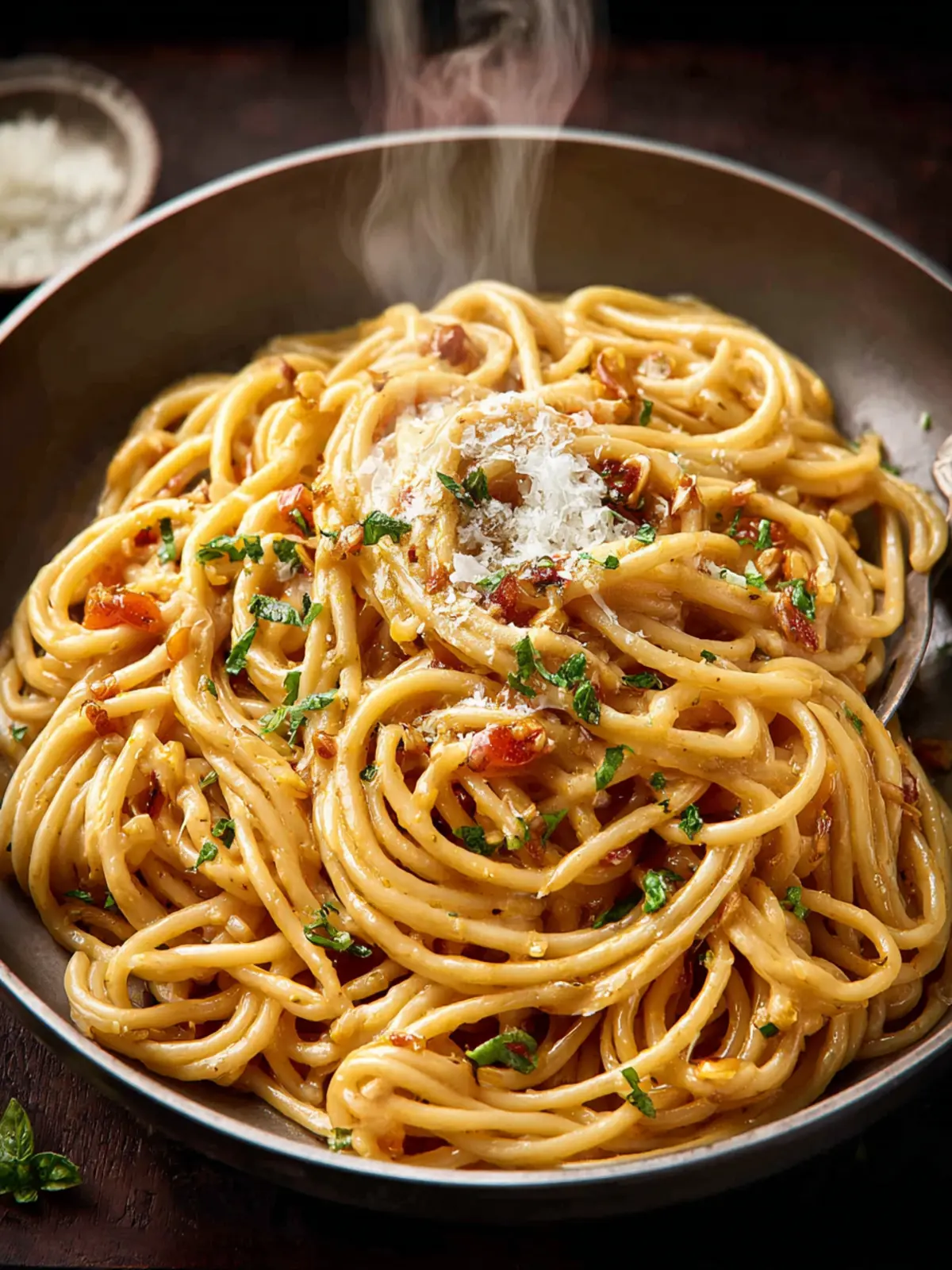 Sticky Honey Garlic Pasta First Image