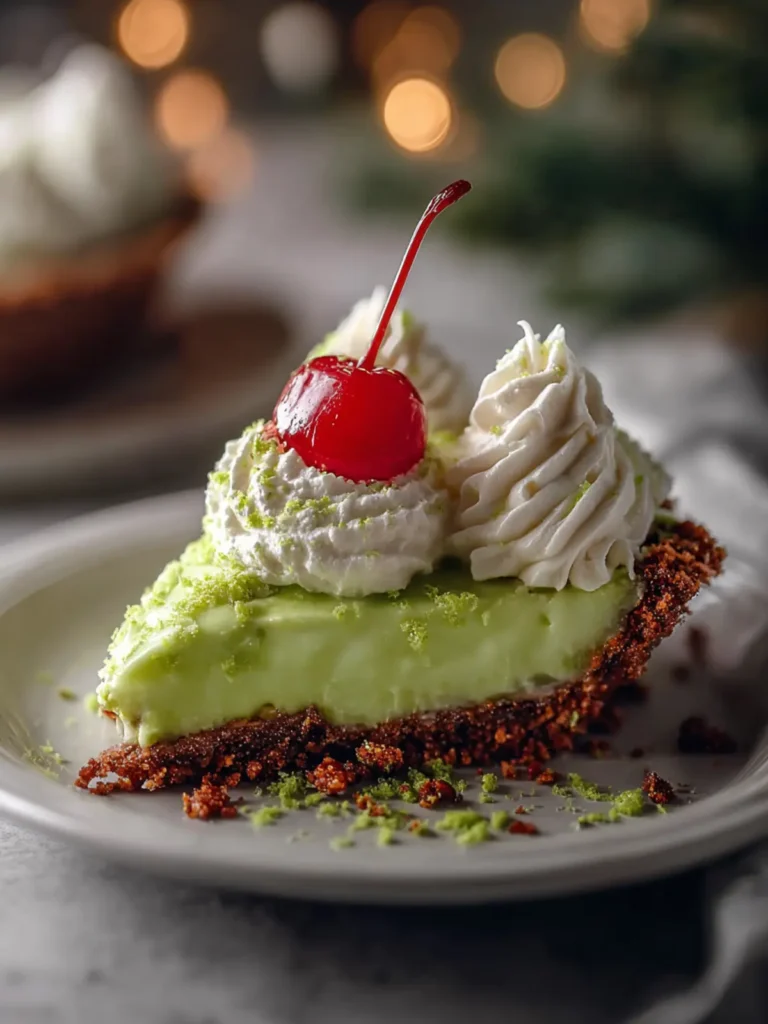 Easy 10-Minute No-Bake Grinch Pie First Image