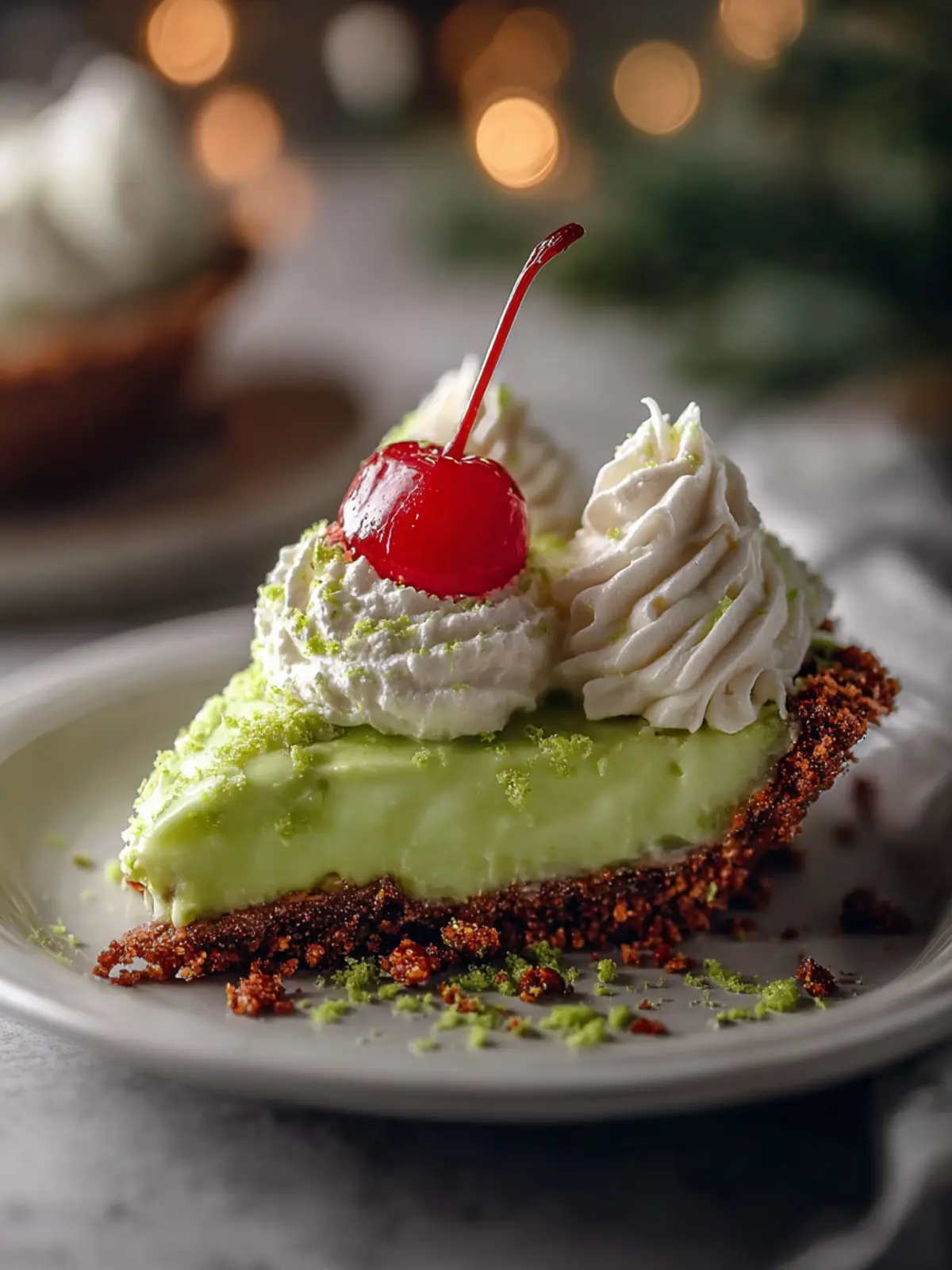 Easy 10-Minute No-Bake Grinch Pie First Image