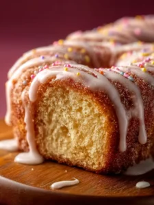 deliciously easy cinnamon donut loaf First Image