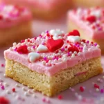 Valentine’s Day Frosted Sugar Cookie Bars First Image
