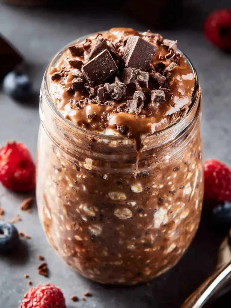 Triple Chocolate Overnight Oats First Image