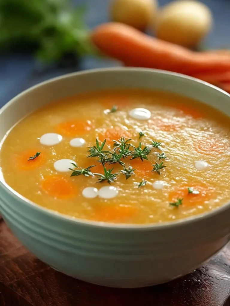 Creamy Potato Carrot Soup First Image