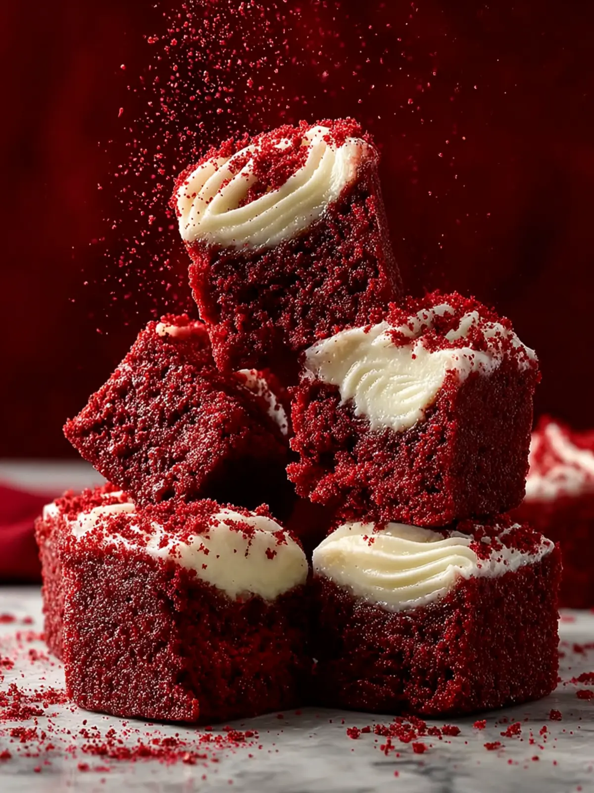 Sweet Red Velvet Brownie Bites First Image
