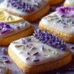 Iced Lemon Lavender Shortbread Cookies First Image