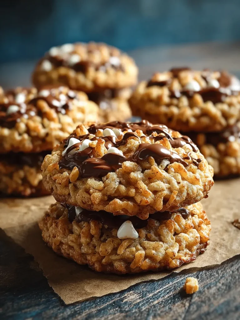 Rice Krispie Chocolate Chip Cookies First Image