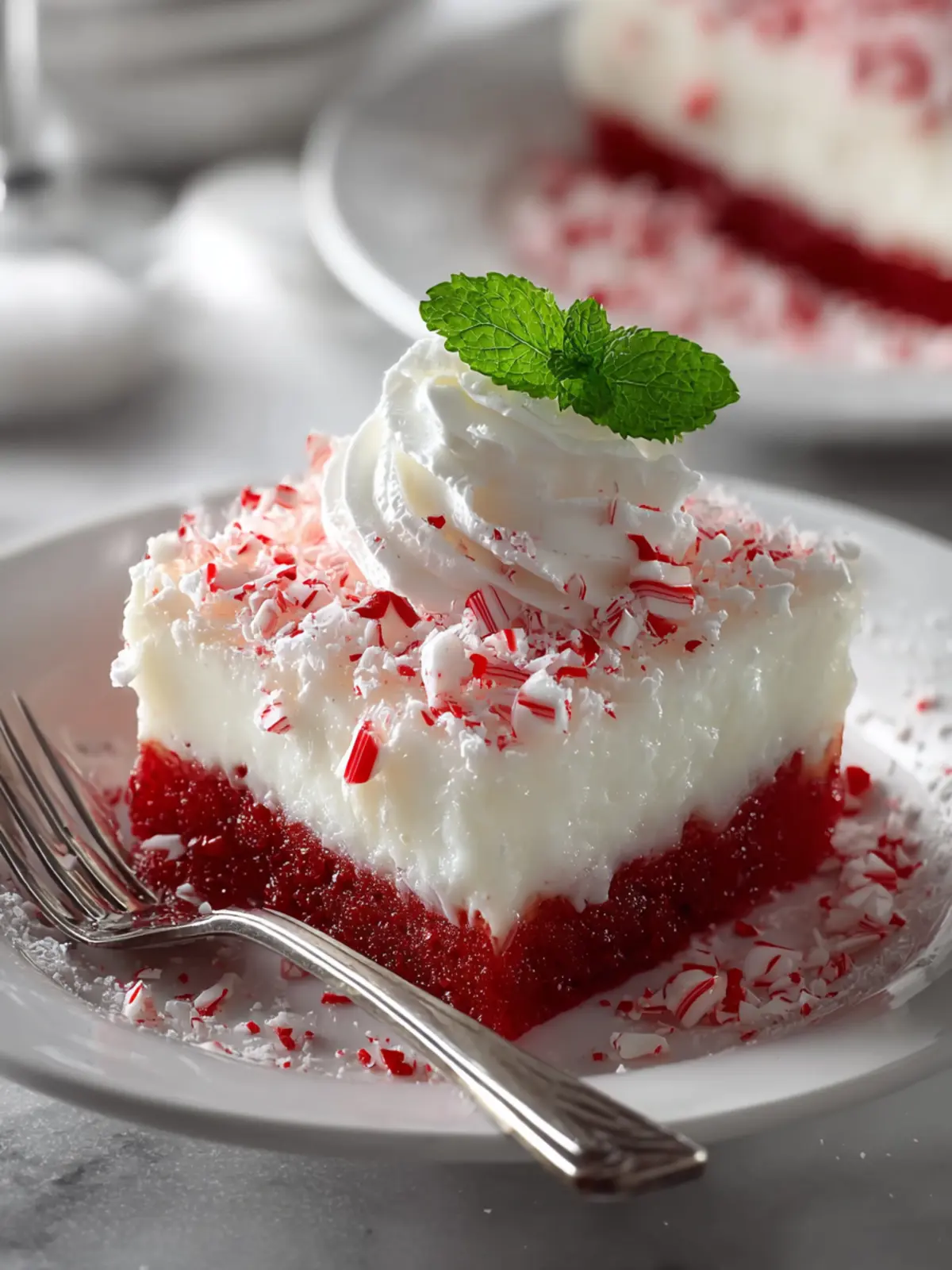 Peppermint Poke Cake First Image