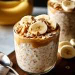 Creamy Peanut Butter Overnight Oats with Banana Recipe First Image