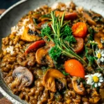 French Lentil Rice Mushroom Stew Recipe First Image