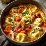 Easy One-Pot Chicken Tortellini Soup First Image