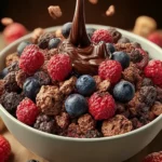 Chocolate Berry Cereal Cluster Bowl First Image