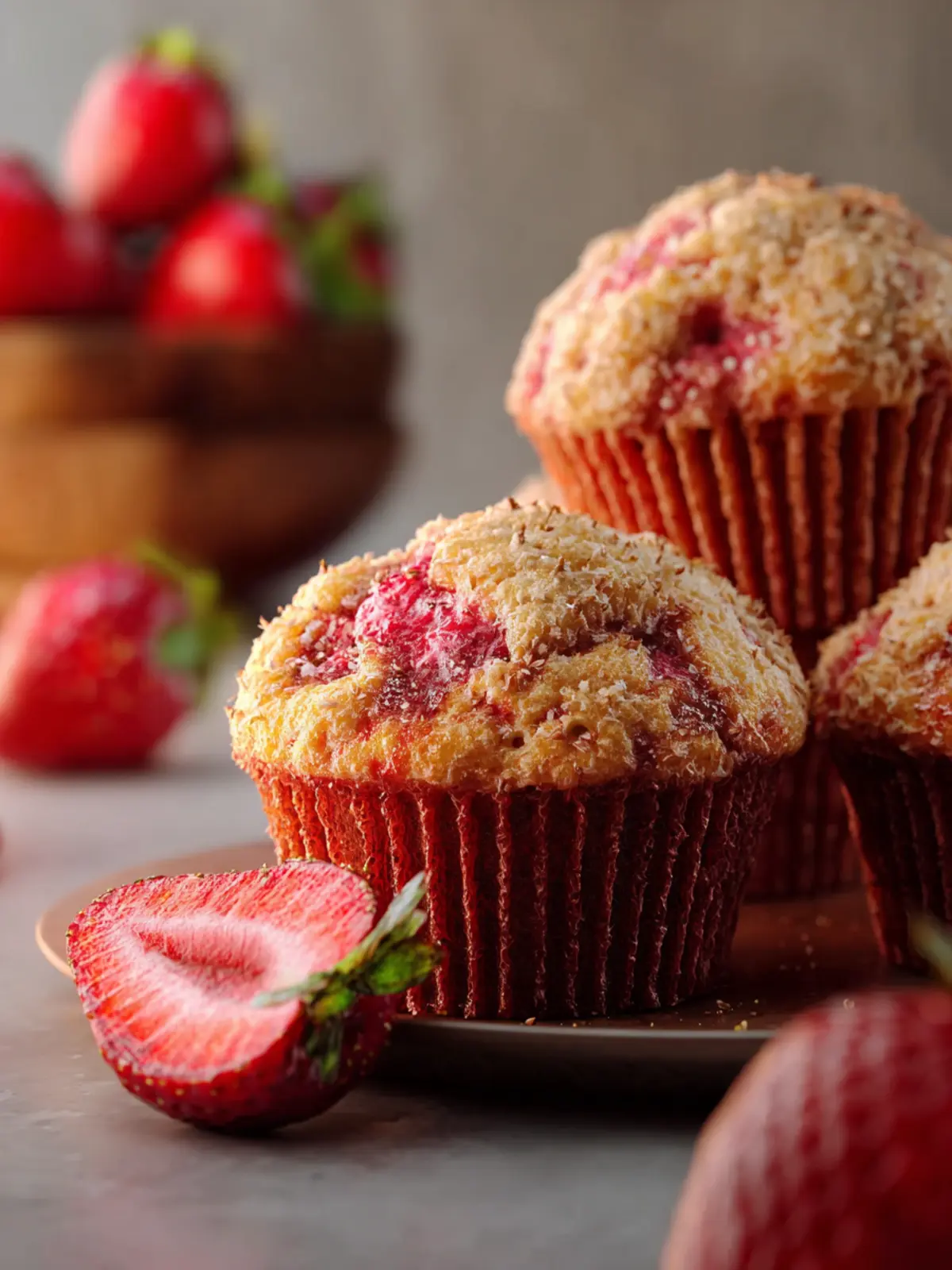 Strawberry Muffins First Image