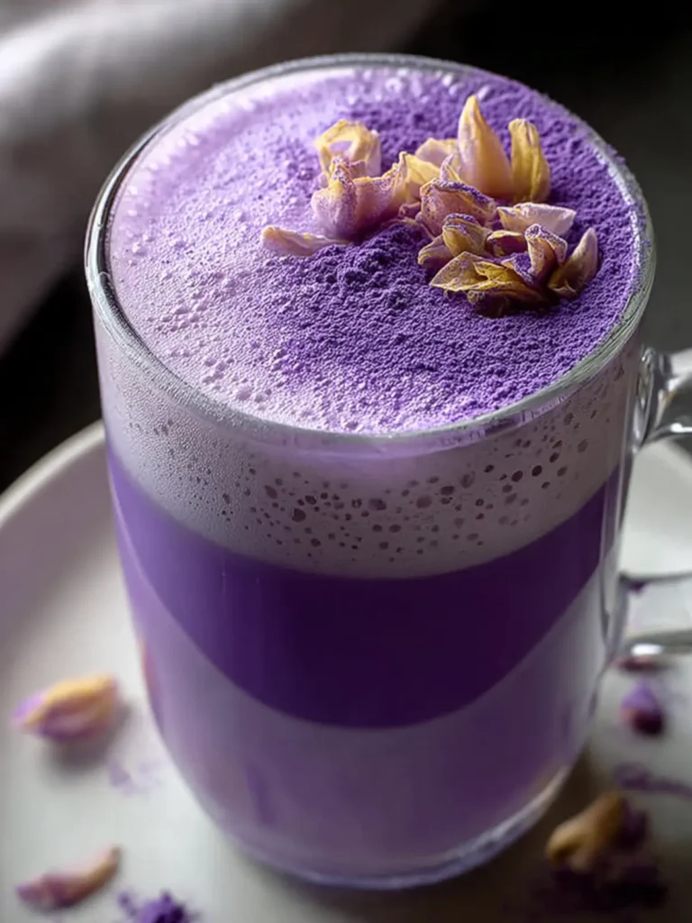 Vibrant Ube Latte Recipe First Image