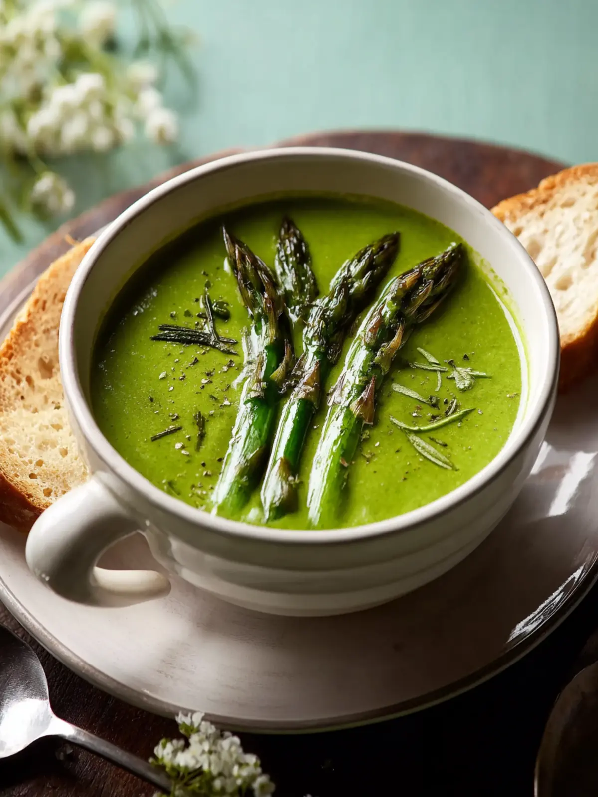 Asparagus & Spinach Soup First Image