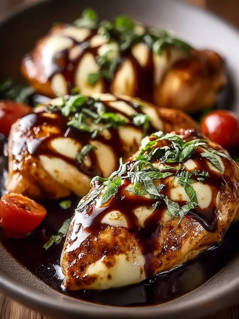 Balsamic Glazed Chicken with Mozzarella First Image