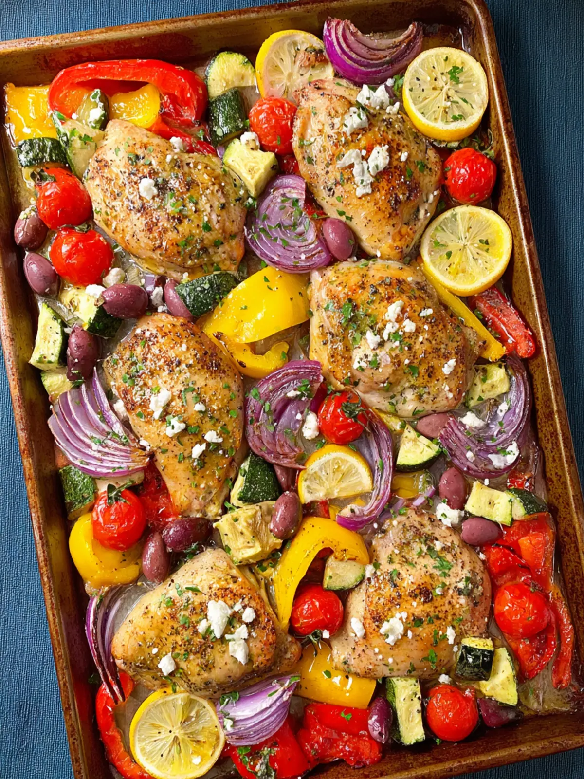 Sheet Pan Greek Chicken Dinner: Easy, Flavor-Packed Delight