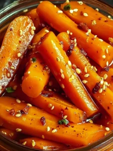 Zesty Hot Honey Pickled Carrots First Image