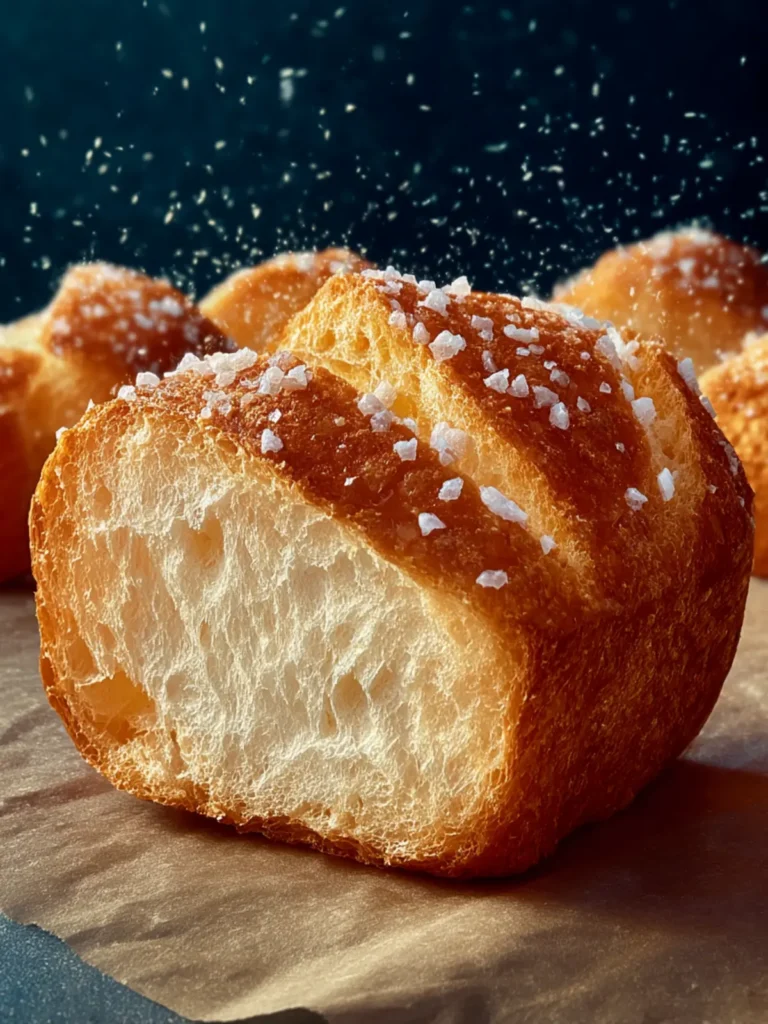 Fluffy Crispy Salt Bread First Image